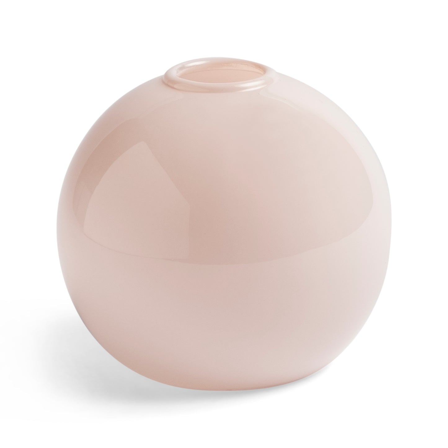 Set of 3 Pink Glass Vases