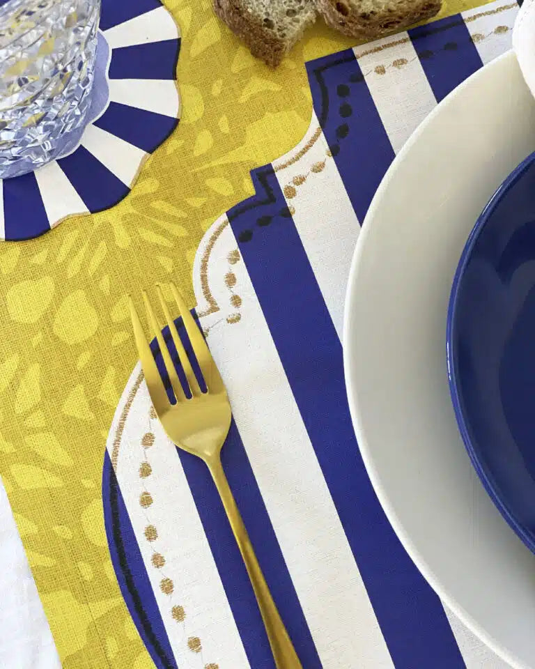 Tovaglietta da Colazione Ovali - Portofino Marrone
