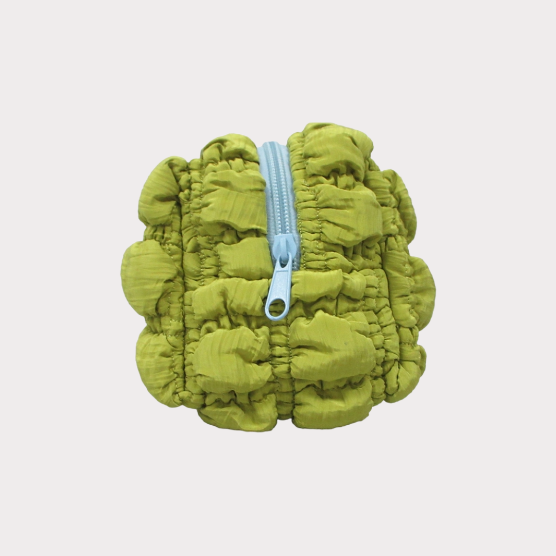 Cosmetic Bag L - Quilted Verde Lime