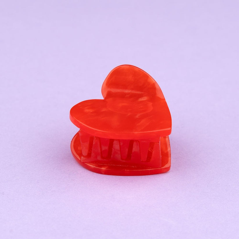Molletta per i capelli - mini Cuore Rosso