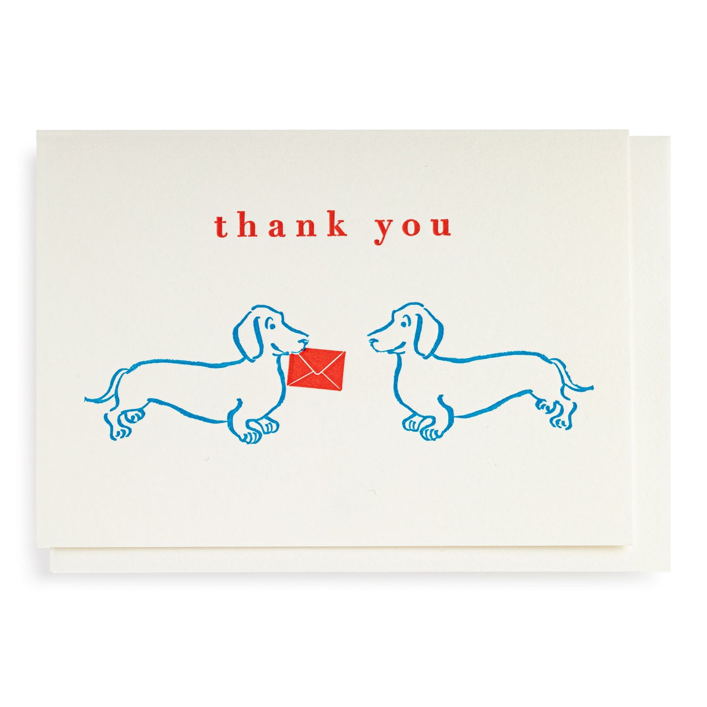 Biglietto d'auguri - Dachsund Thank you