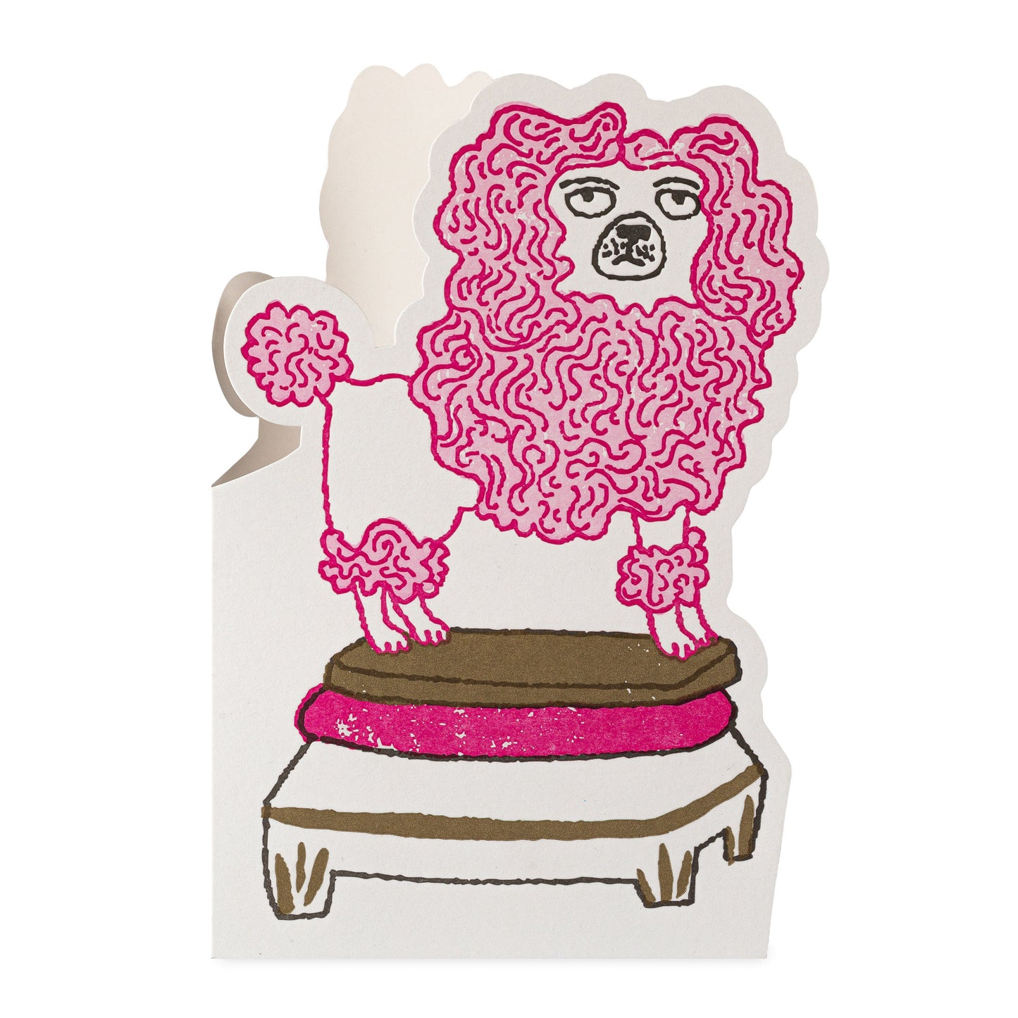 Biglietto d'auguri - Poodle