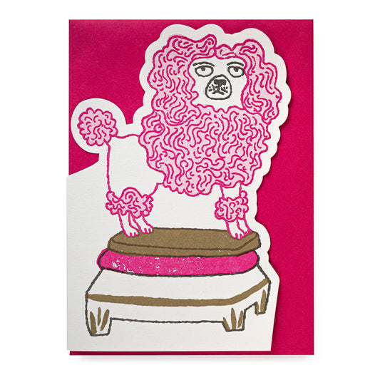 Biglietto d'auguri - Poodle