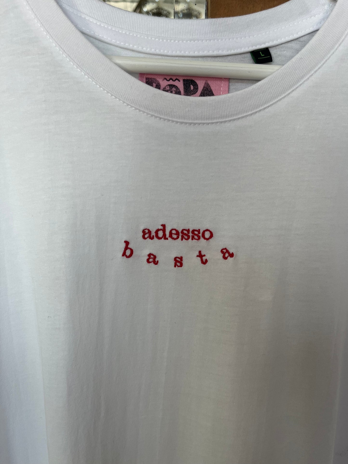 T-shirt Bianca - Adesso basta