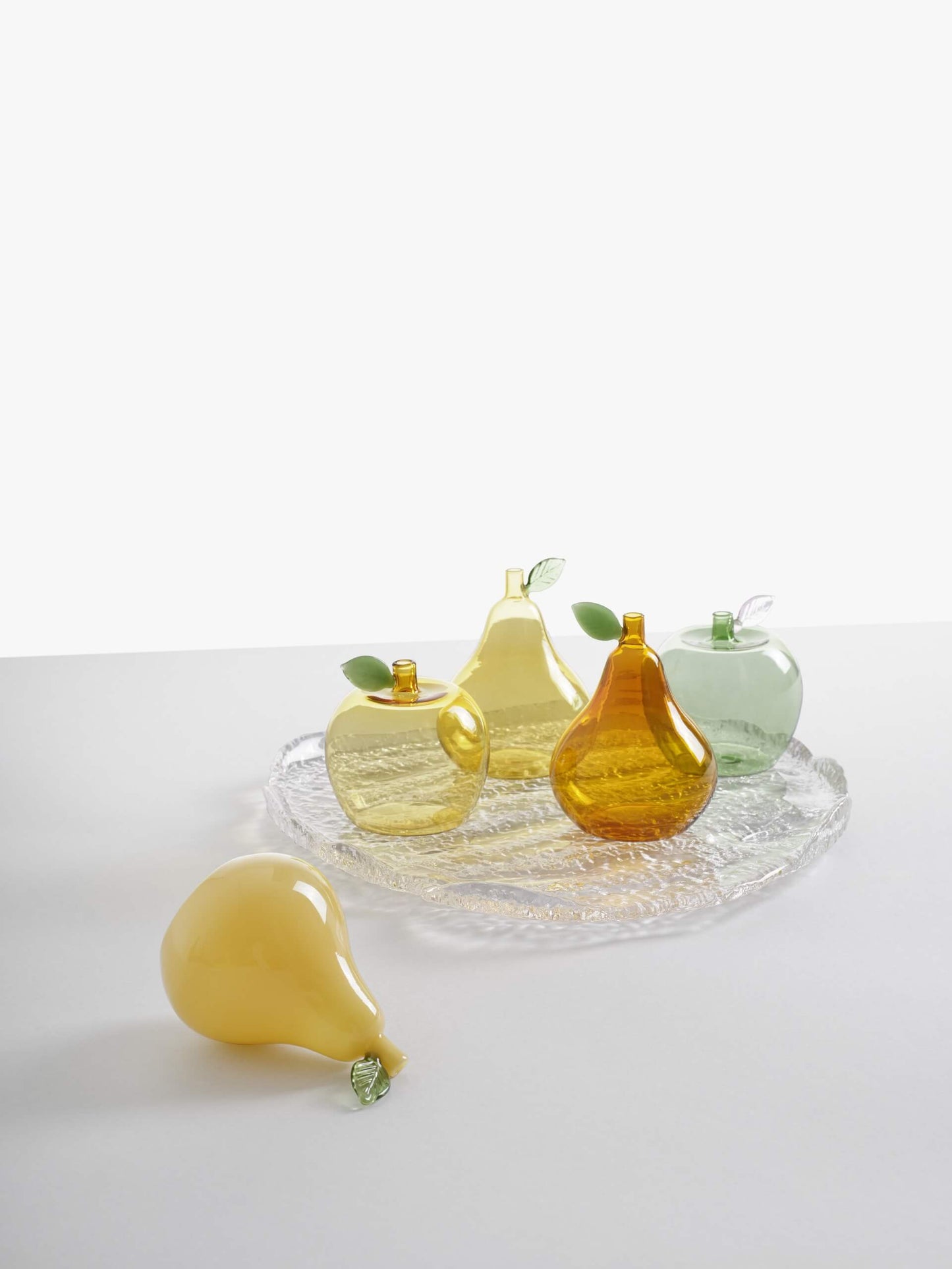 Fruits and Flowers placeholder - Opaque yellow pear by Alessandra Baldereschi