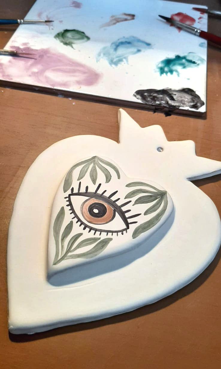 DECORAZIONE CERAMICA - Il Cuore Sacro