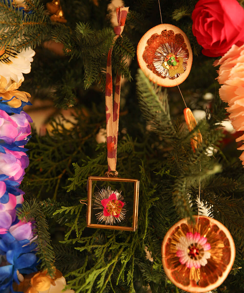 Cornice quadrata da appendere - Leopardo Rosa