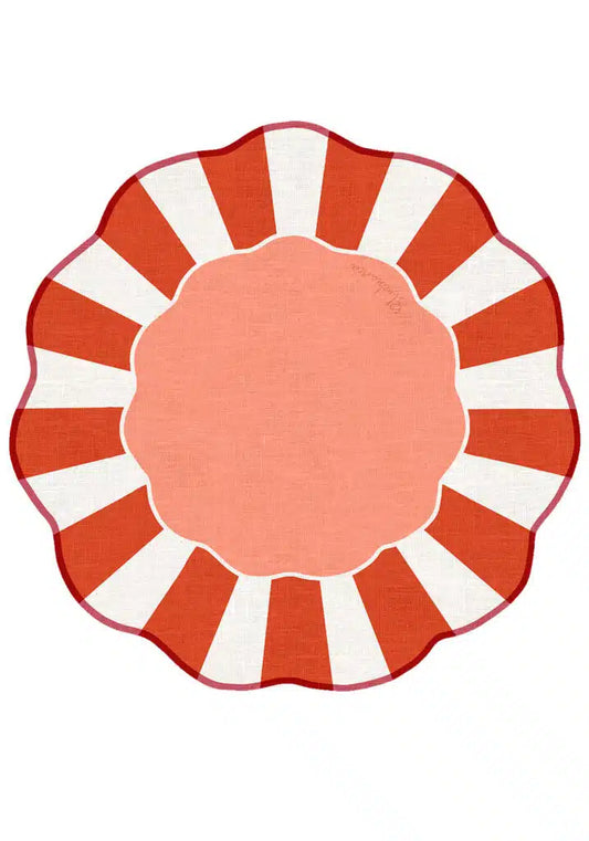 Tovaglietta da Colazione Tonde - Rimini col. Arancio