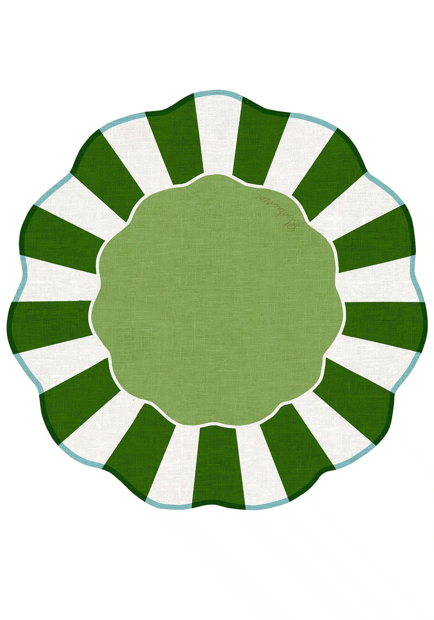 Tovaglietta da Colazione Tonde - Rimini col. Verde