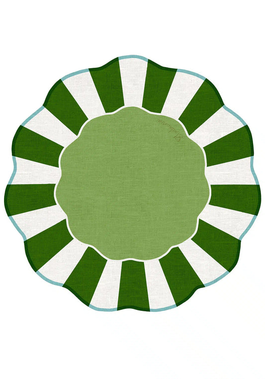 Tovaglietta da Colazione Tonde - Rimini col. Verde