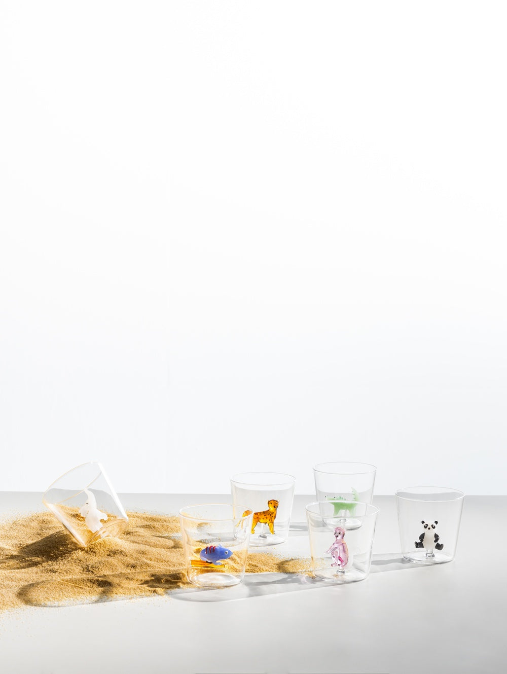 Animal farm duck glass