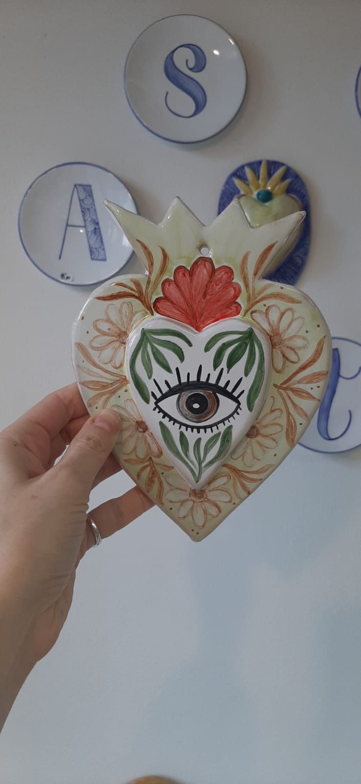 DECORAZIONE CERAMICA - Il Cuore Sacro