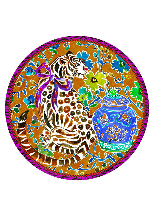 Tovaglietta da Colazione Tonde - Tiger