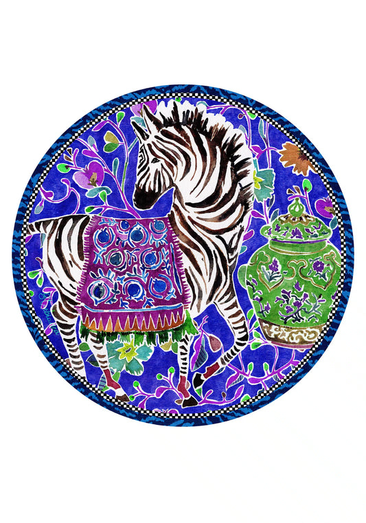 Tovaglietta da Colazione Tonde - Zebra
