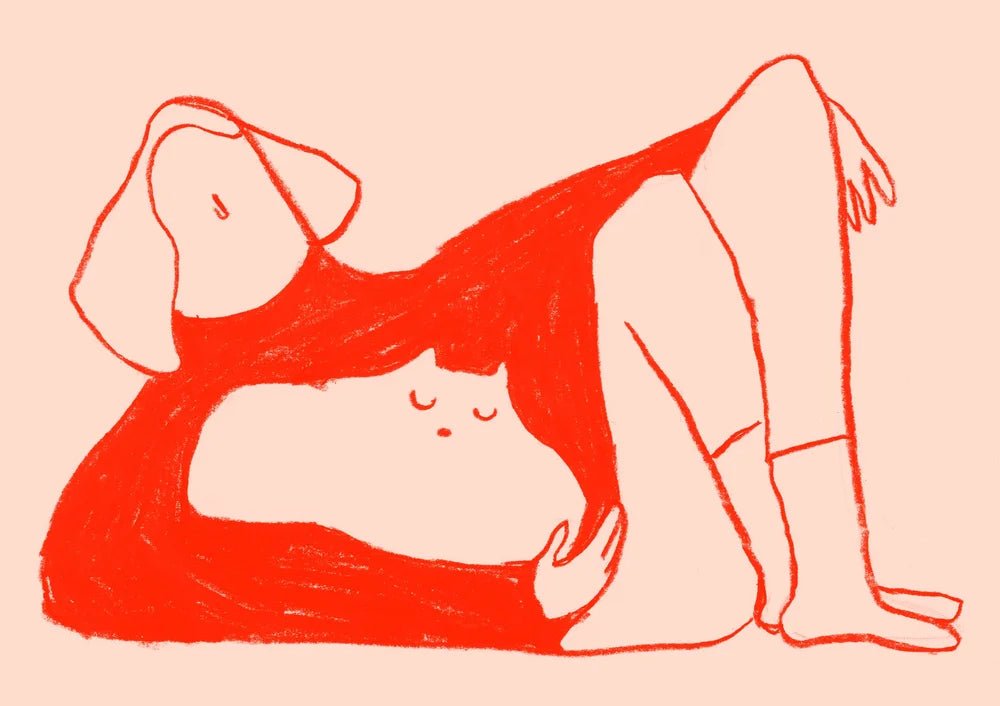 Maglione rosso e Gatto