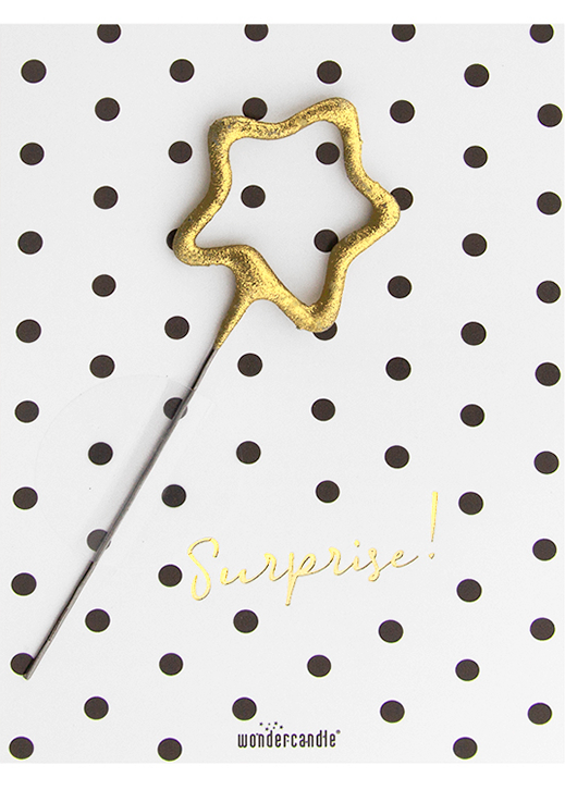 Cartolina con Candelina - Surprise