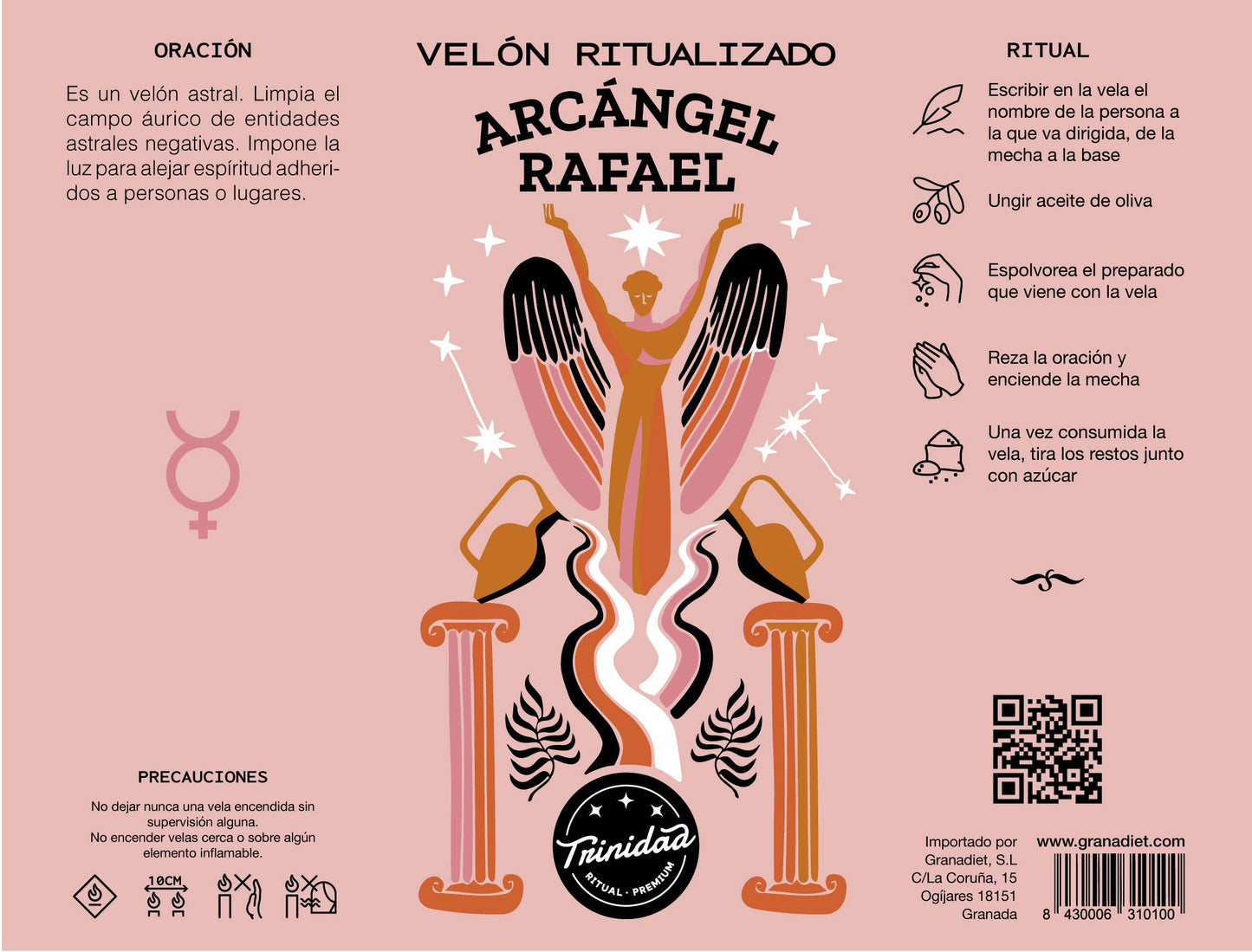 Candela ritualizzata - Arcangelo Raffaele