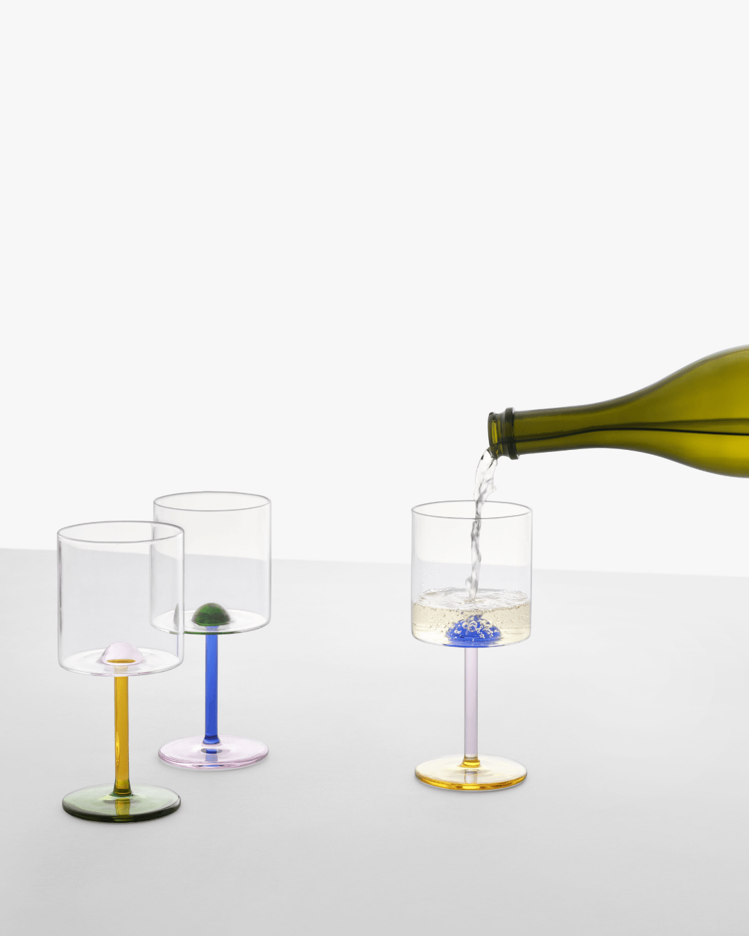 Botanical Goblet - Lilac flower champagne cup by Alessandra Baldereschi