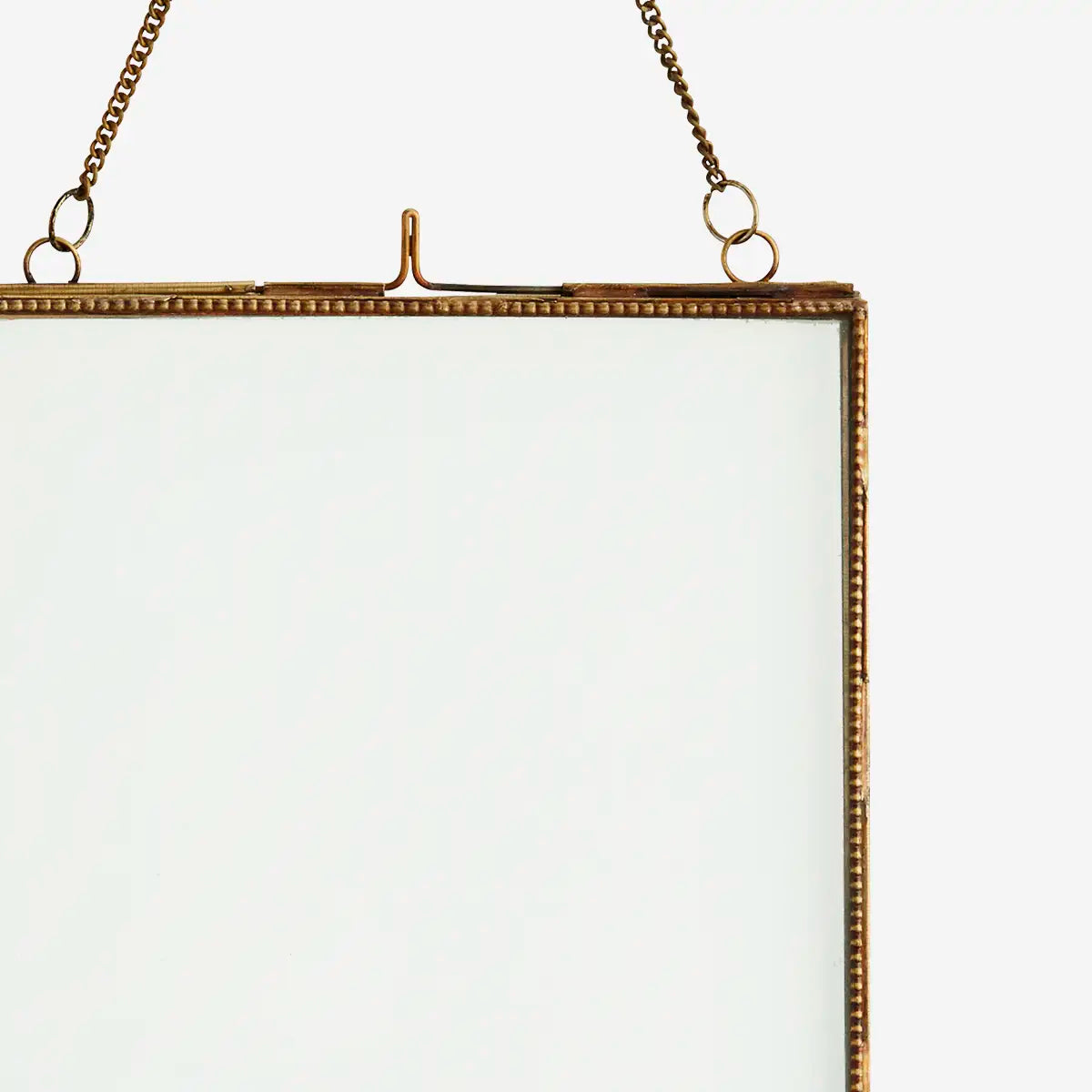 Cornice portafoto con catena ottone - Verticale S