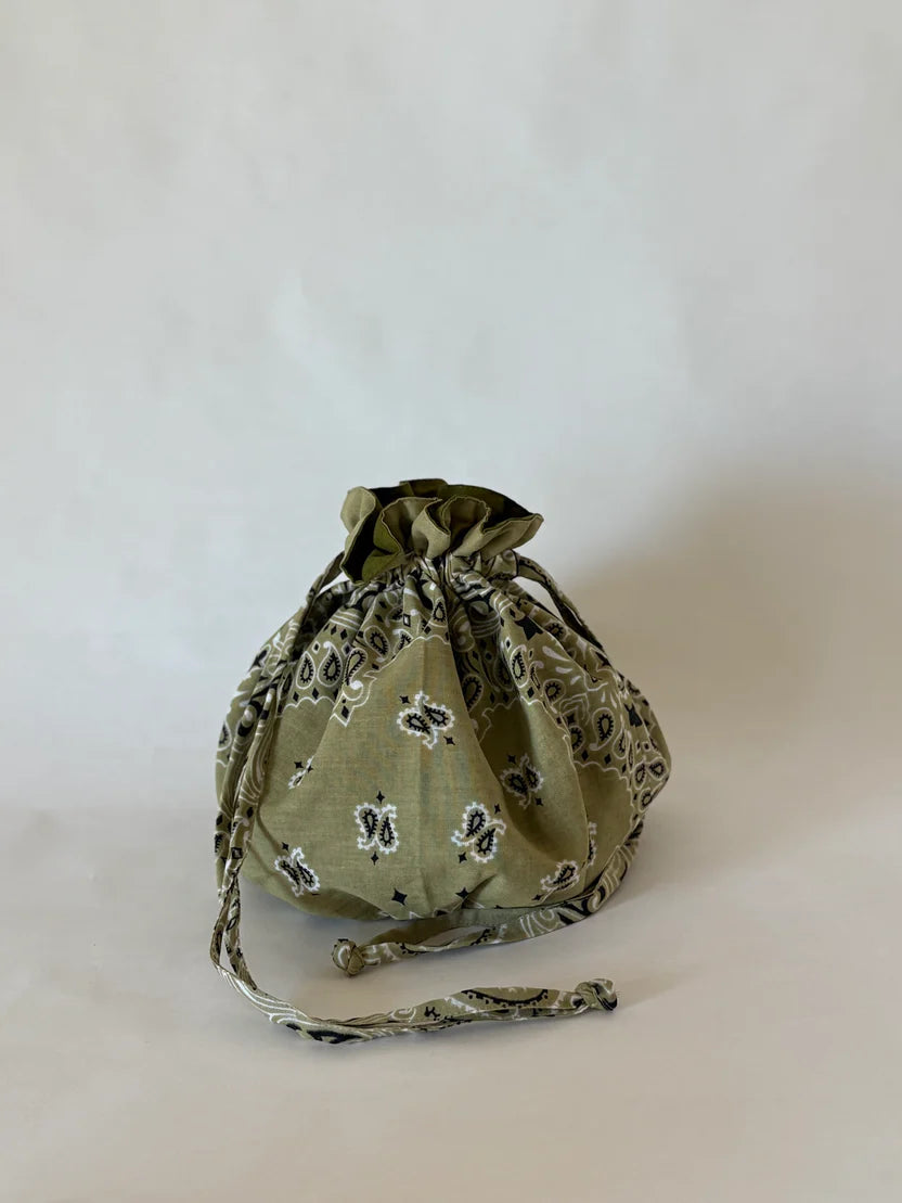 Sac à Main double face - Verde Militare / Beige