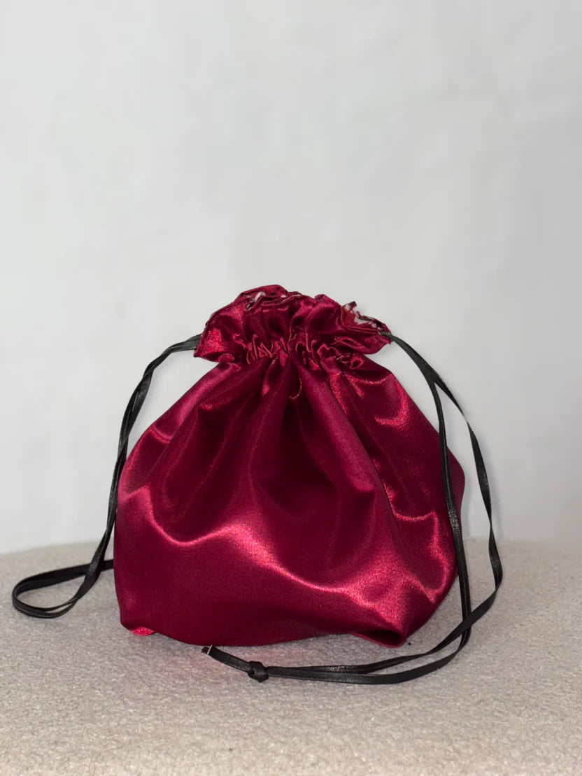 Sac à Main double face SATIN - Bordeaux