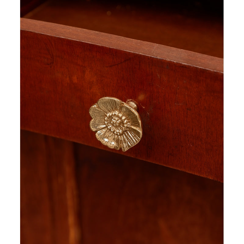 Pomello ottone Papavero