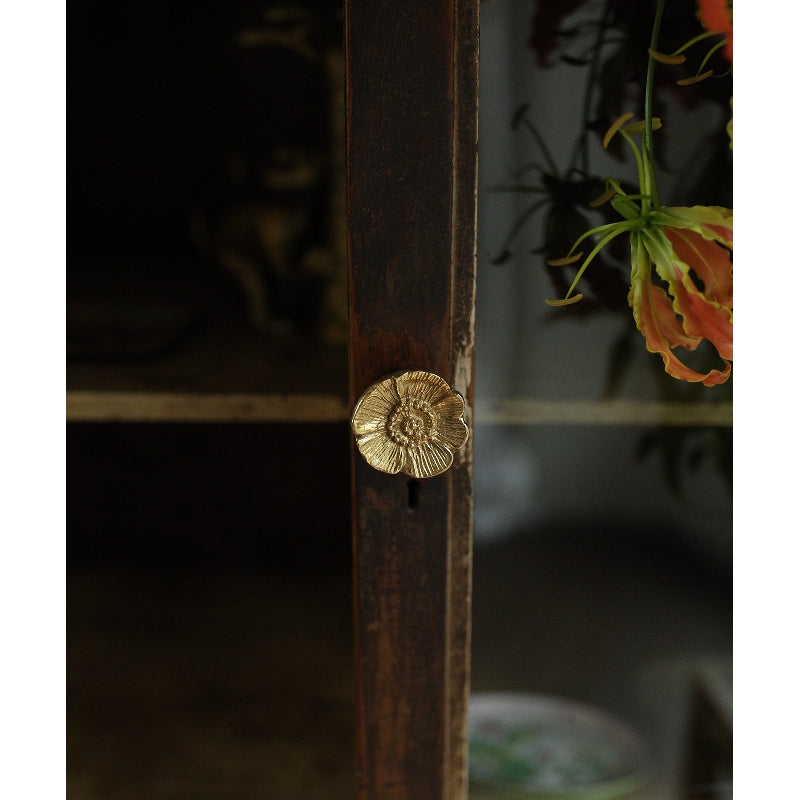 Pomello ottone Papavero