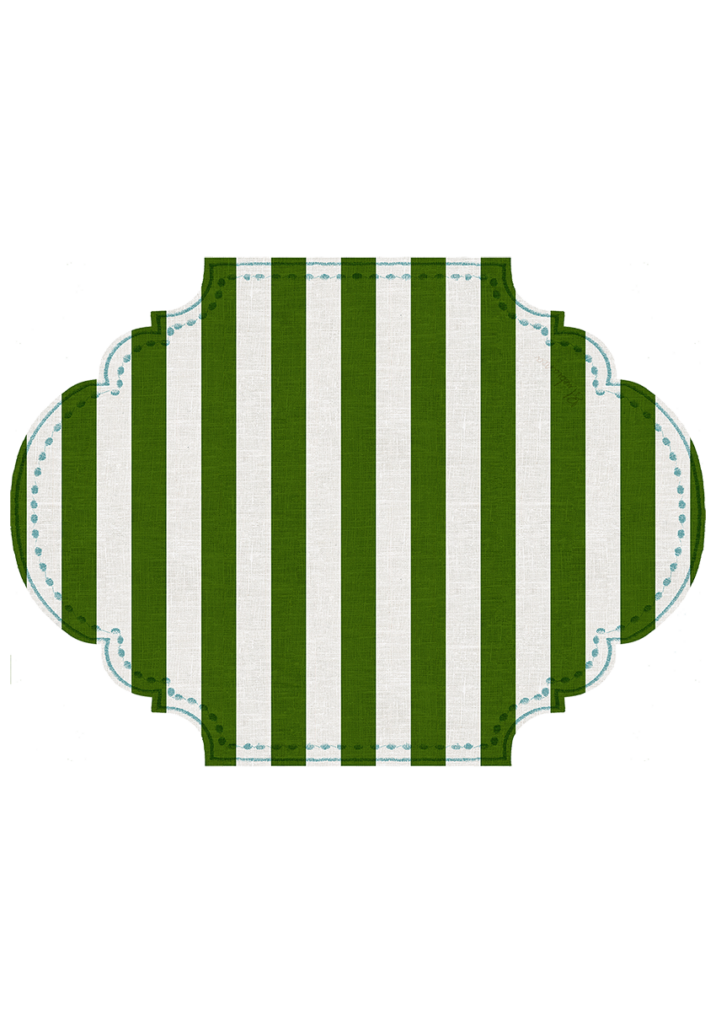 Tovaglietta da Colazione Ovali - Portofino Verde