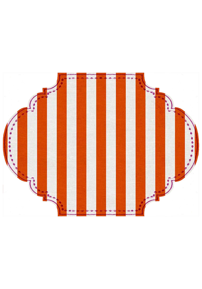 Tovaglietta da Colazione Ovali - Portofino Arancio