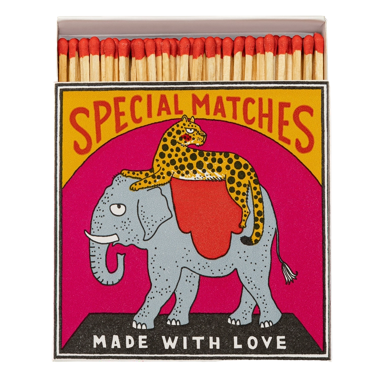 Fiammiferi Elephant and Cheetah