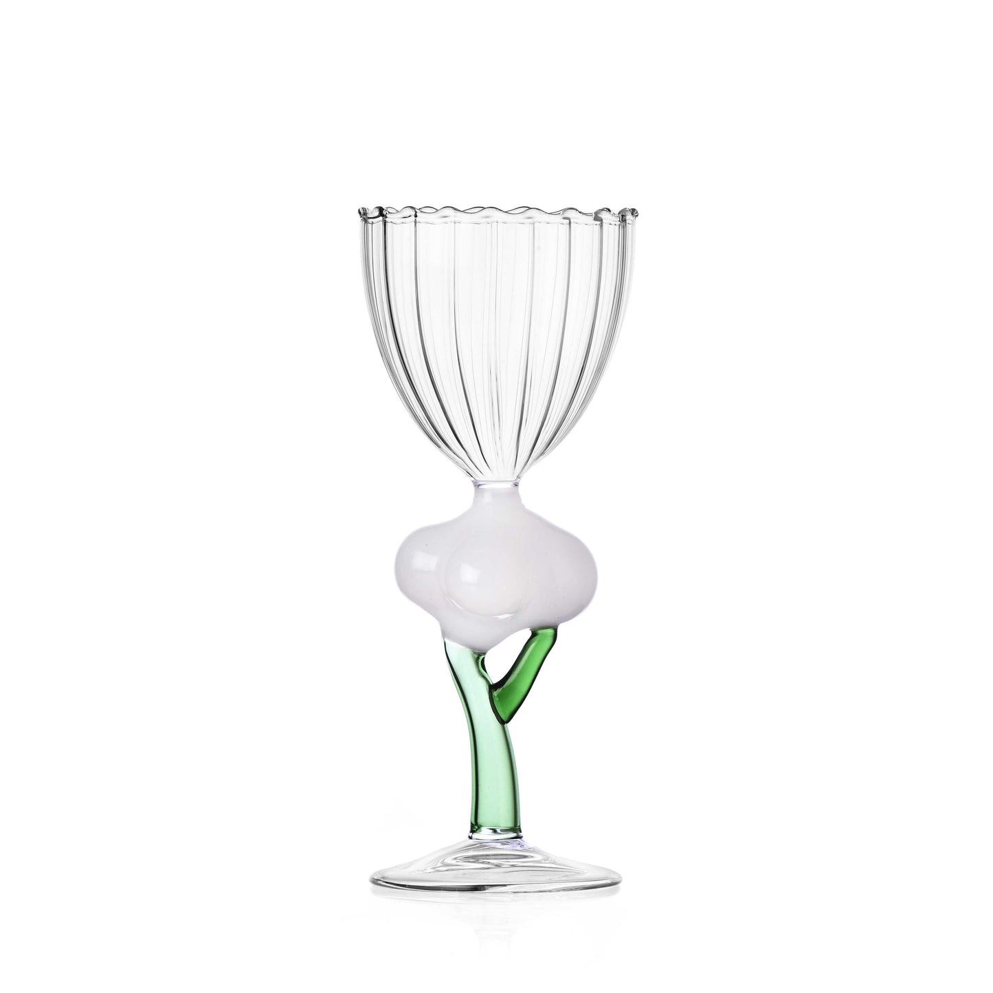 Botanical Goblet - Lilac flower champagne cup by Alessandra Baldereschi