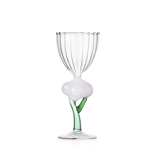 Botanical Goblet - Lilac flower champagne cup by Alessandra Baldereschi