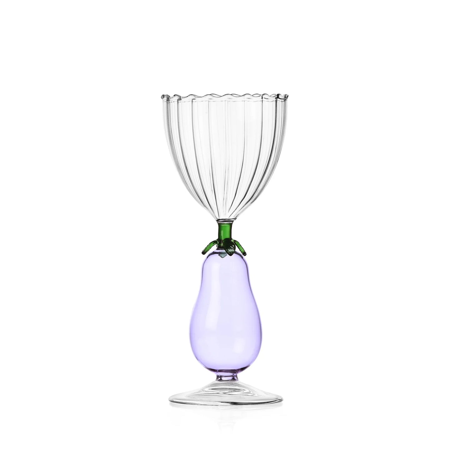 Botanical Goblet - Lilac flower champagne cup by Alessandra Baldereschi