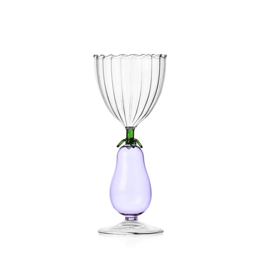 Botanical Goblet - Lilac flower champagne cup by Alessandra Baldereschi