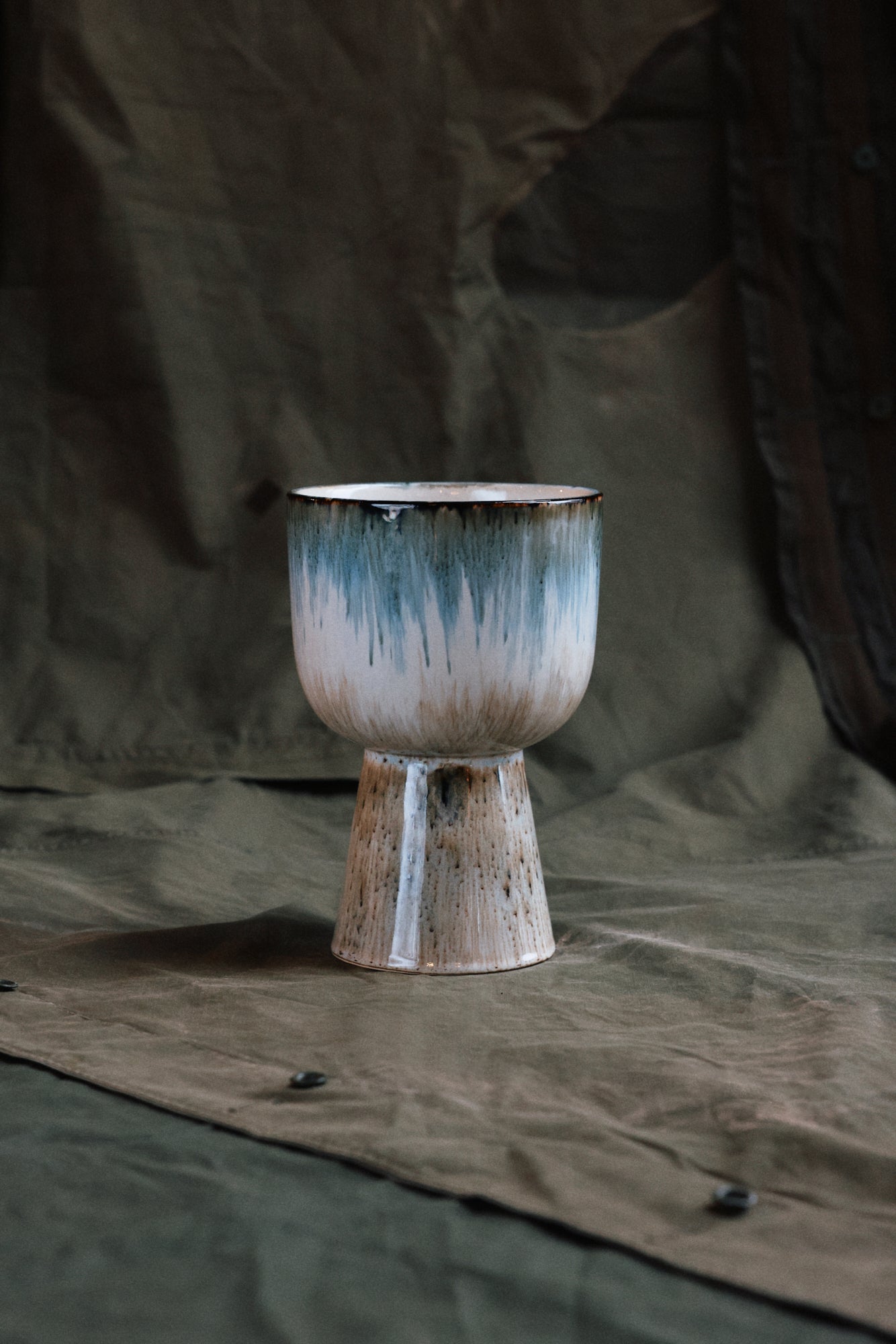 Vaso Azzurro 70s ceramics - Glacier