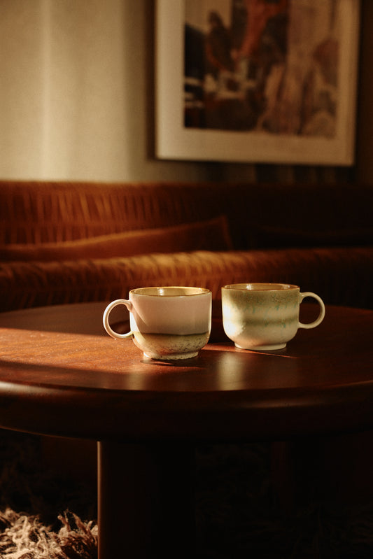 Set 2 Tazze da Thè 70s ceramics - Nova