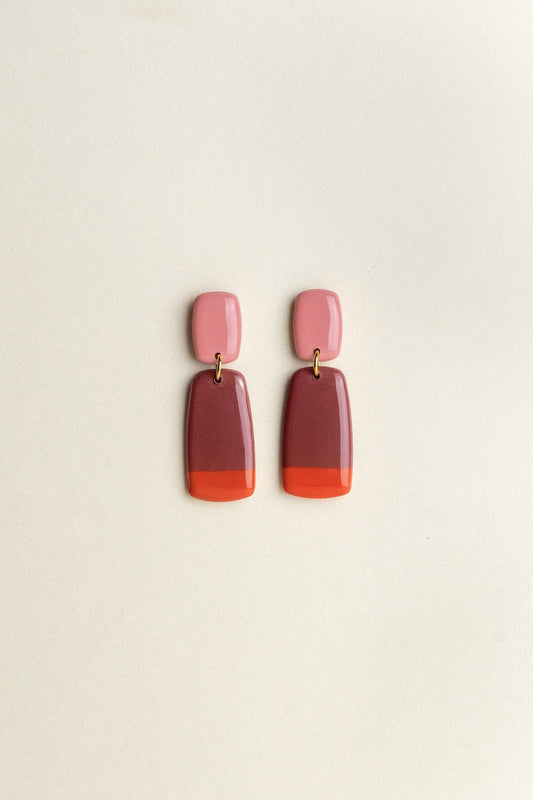 Orecchini Juna - Fioritura / Malva / Tramonto