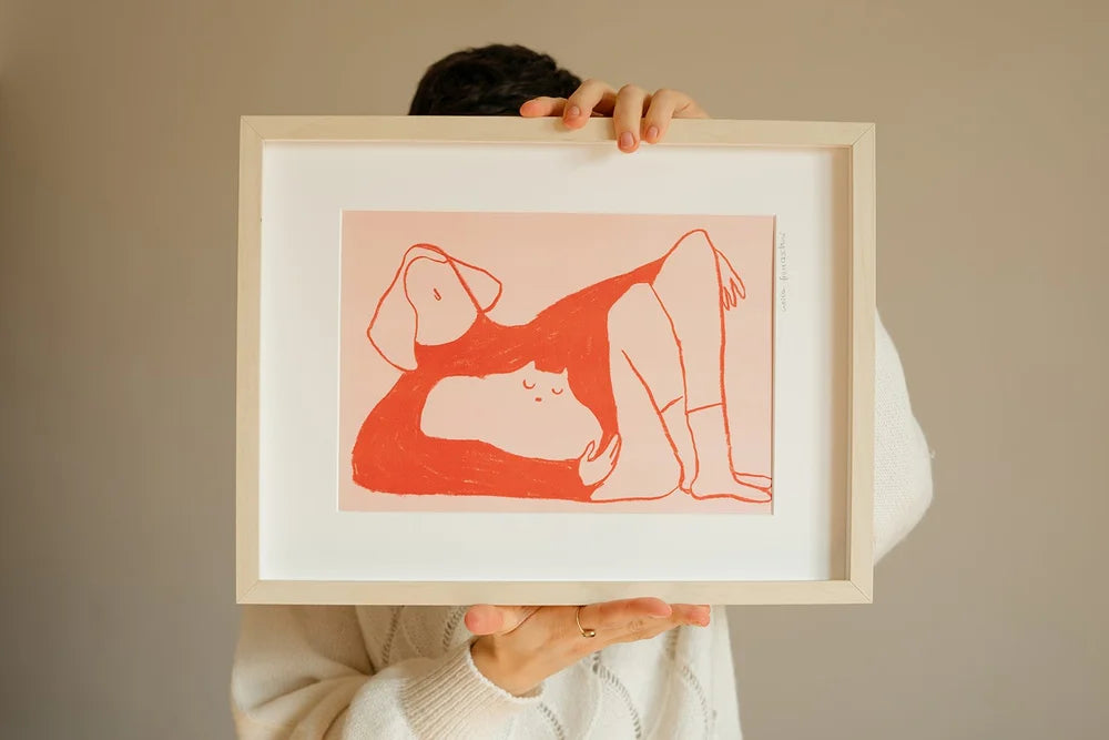 Maglione rosso e Gatto