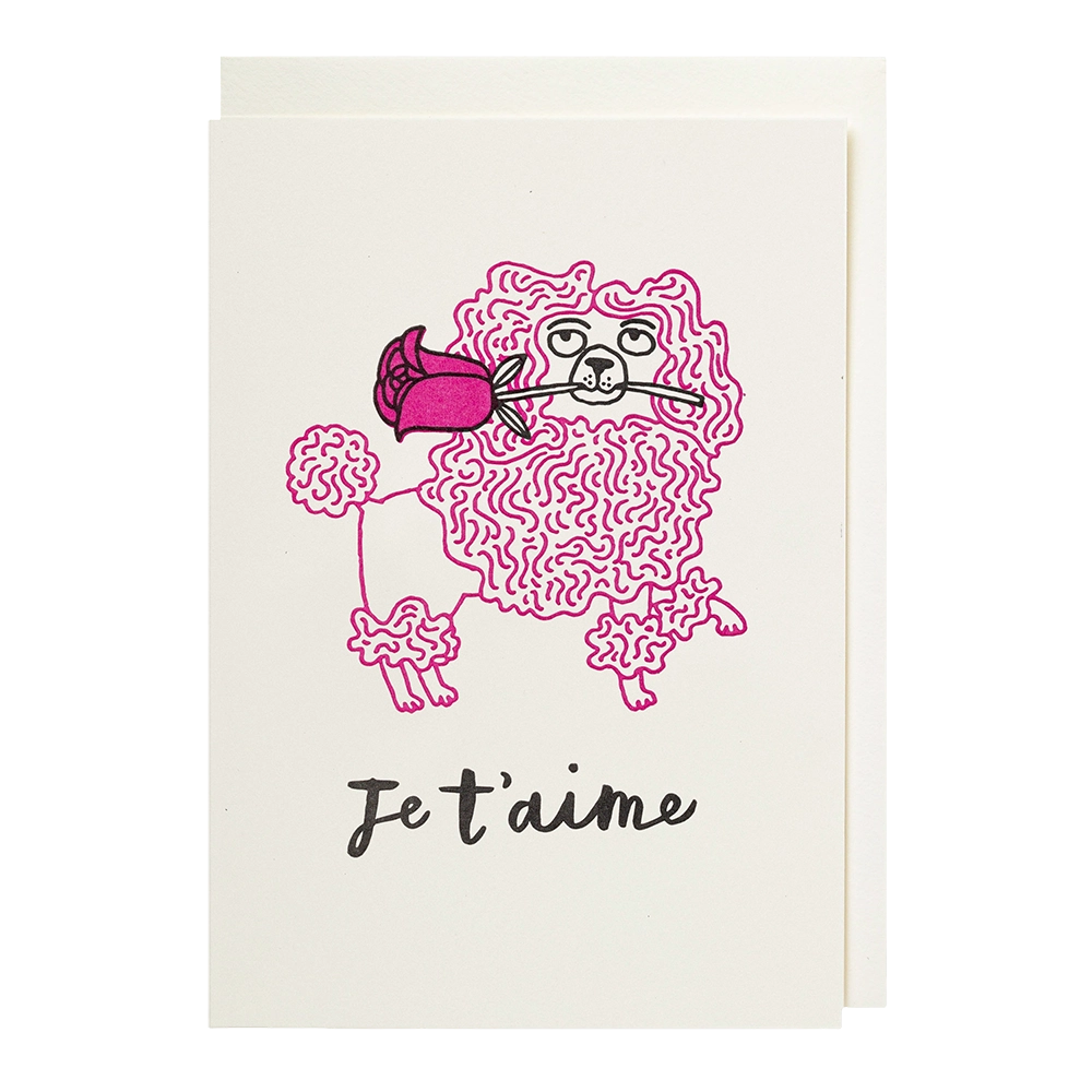 Biglietto d'auguri - Je t'aime