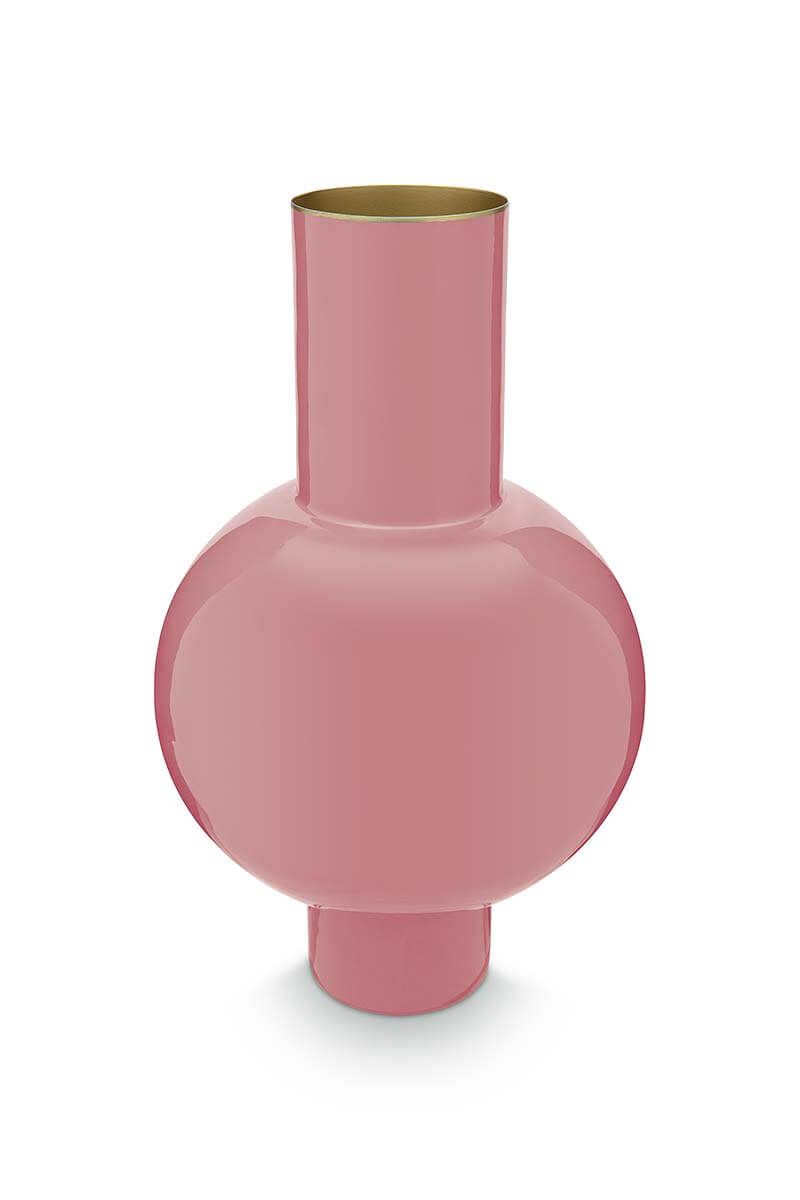 Vase - Dark Pink Metal 