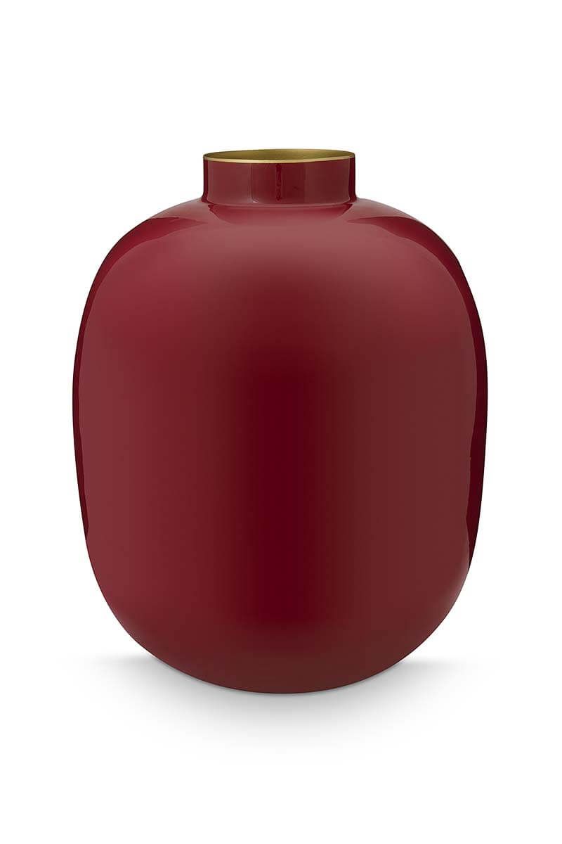 Vase - Dark Pink Metal 