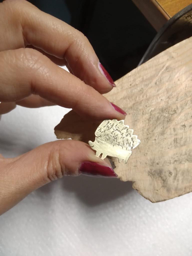 CIONDOLO IN OTTONE - tecnica base di lavorazione lamina