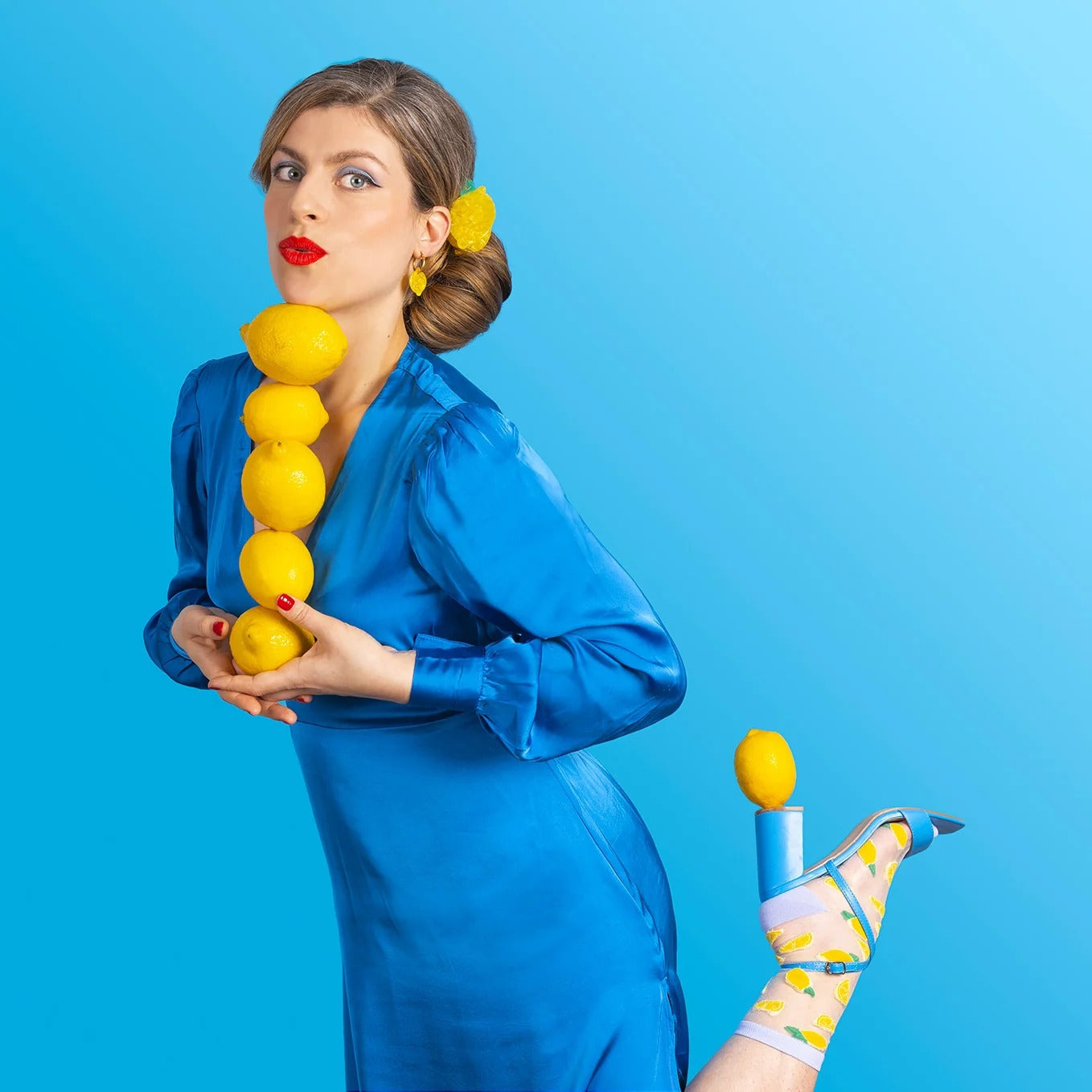 Molletta per i capelli - Limone