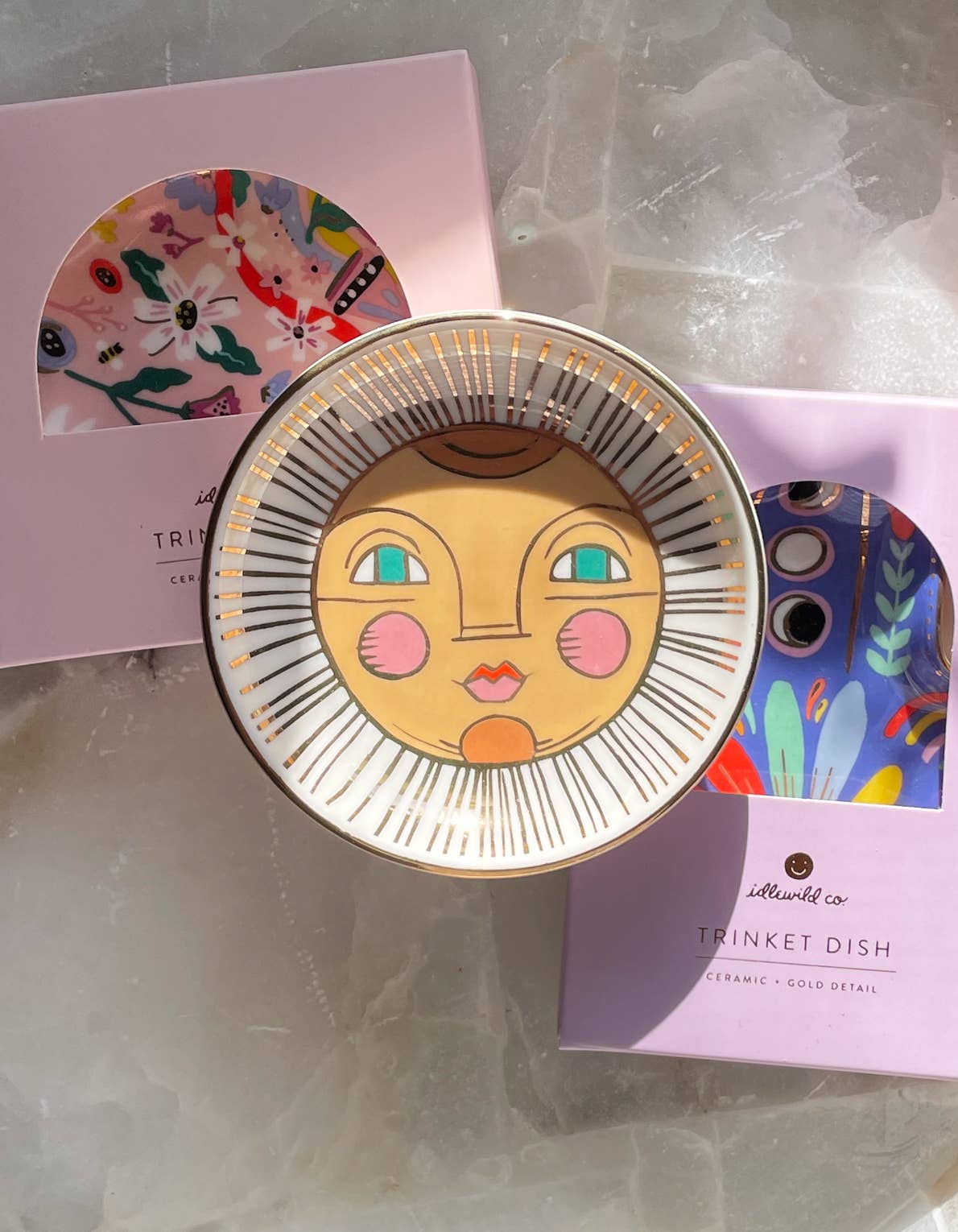 Piatto Portagioie in Porcellana Giardino delle Farfalle