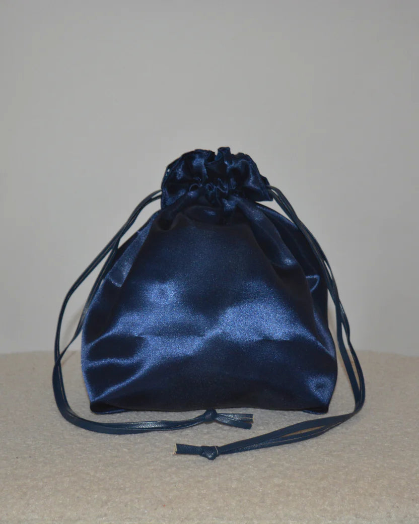 Sac à Main double face SATIN - Blue Navy