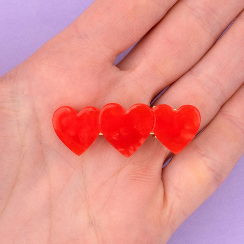 Spilla per i capelli - Hearts Hair Clip