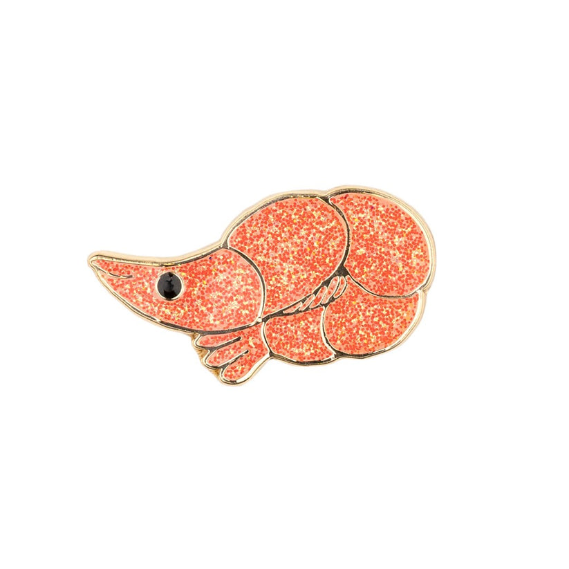 Brooch For Denim Jacket - Shrimp Pin