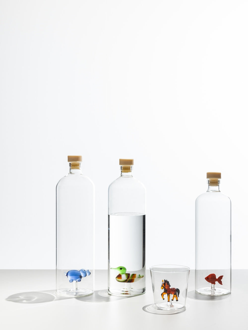 Desert Plant Bottle with Green Cactus by Alessandra Baldereschi