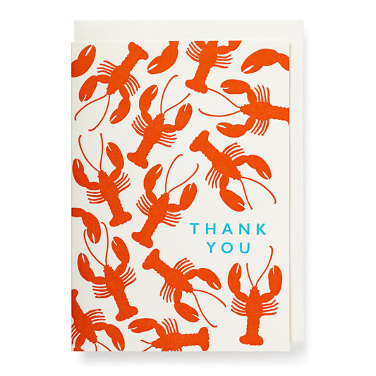 Greeting card - Lobster thank you