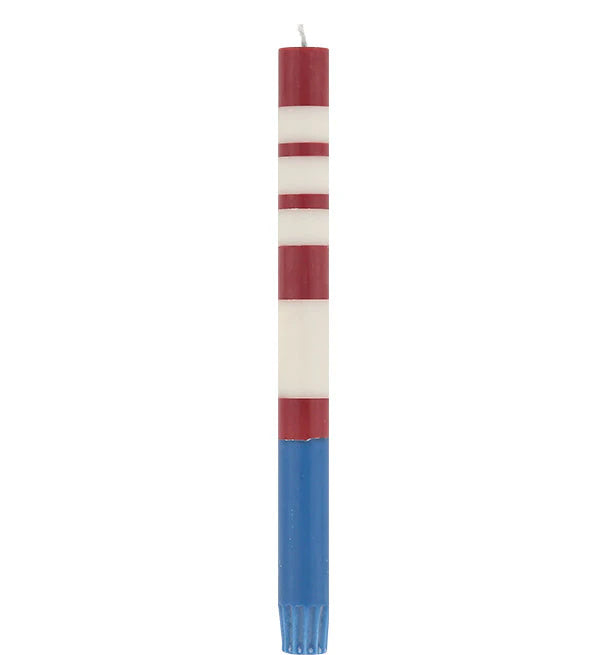 Candela Rigata - Guardsman Red, Royal Blue & Pearl White